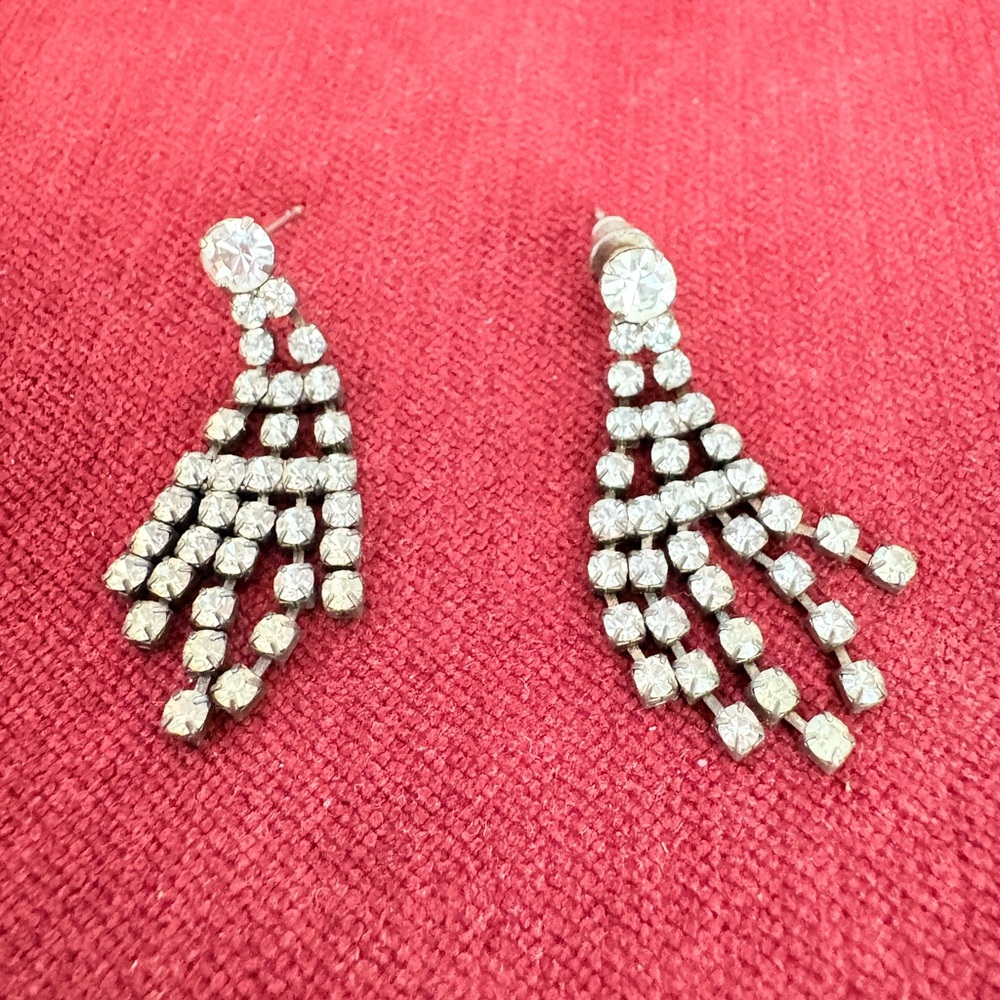Pre Owned Diamanté Earrings